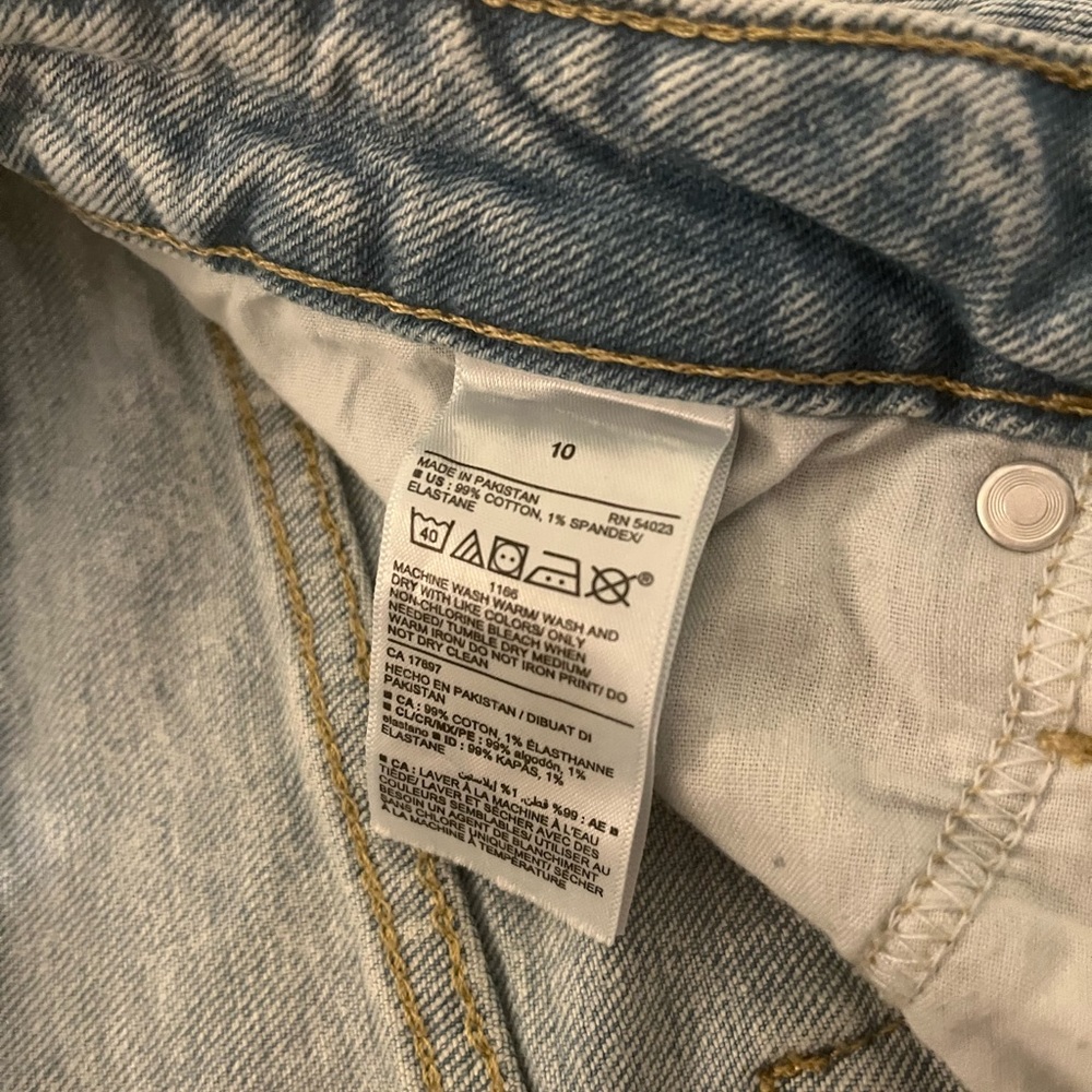 Old Navy OG Straight Raw Hem High Waist Jeans - Picture 9 of 9